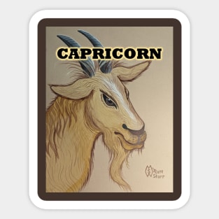 Capricorn the Goat zodiac sign Sticker